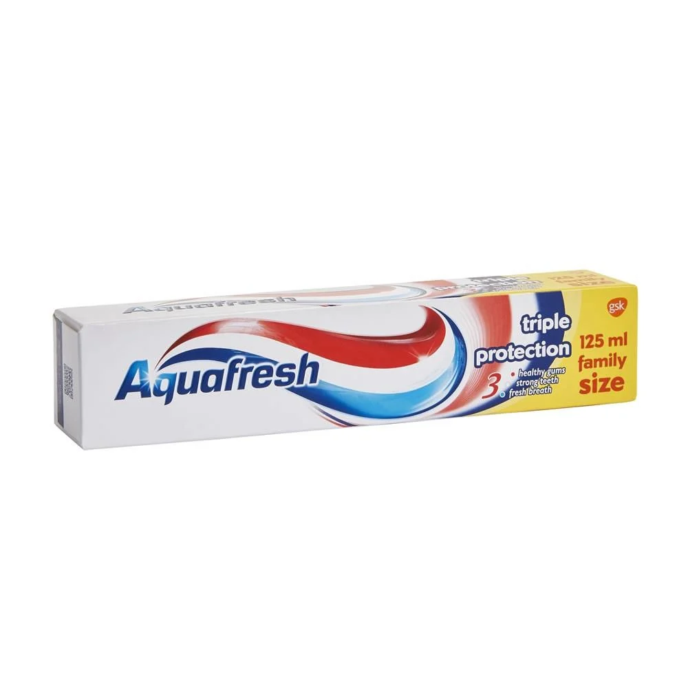 Aquafresh Tandpasta 3 Triple - 125 Ml - 51Dnspod | Smaakvolle damp – Verzendkosten vrij vanaf 40€ Aquafresh Tandpasta 3 Triple - 125 Ml - 51Dnspod | Smaakvolle damp – Verzendkosten vrij vanaf 40€