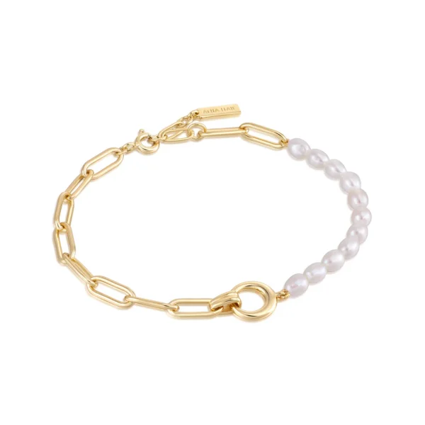 Ania Haie Pearl Power 925 Sterling Silver Gold-coloured Bracelet AH-B043-02G - 51Dnspod | Smaakvolle damp – Verzendkosten vrij vanaf 40€