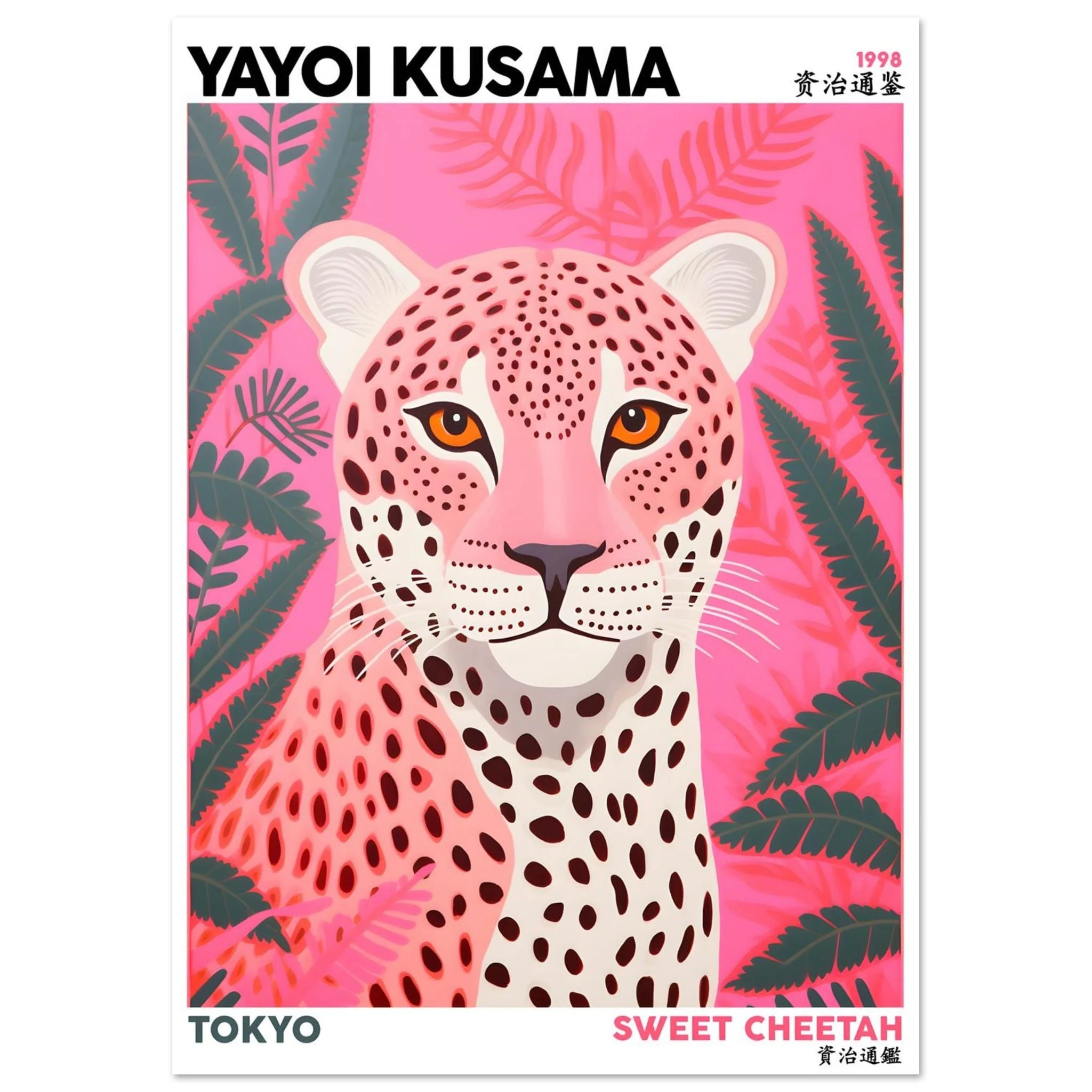 Artfulprints Poster Yayoi Kusama - Sweet cheetah - A4 21x29.7 cm - Roze - 51Dnspod | Smaakvolle damp – Verzendkosten vrij vanaf 40€ Artfulprints Poster Yayoi Kusama - Sweet cheetah - A4 21x29.7 cm - Roze - 51Dnspod | Smaakvolle damp – Verzendkosten vrij vanaf 40€
