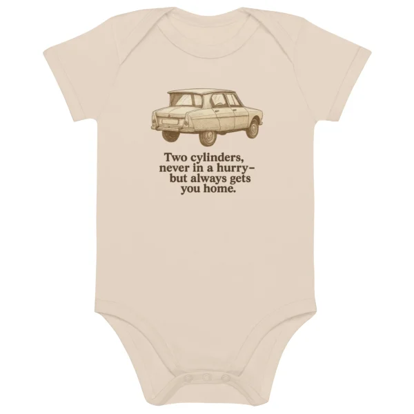 Biologische Baby Romper – Citroën Ami “Two Cylinders” - 51Dnspod | Smaakvolle damp – Verzendkosten vrij vanaf 40€