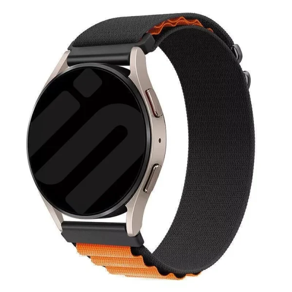 Amazfit Balance 3 Alpine nylon bandje (zwart/oranje) - 51Dnspod | Smaakvolle damp – Verzendkosten vrij vanaf 40€