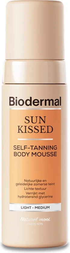 Biodermal Sunkissed Self-Tanning Body Mousse - Zelfbruiner - Vegan - 150 ml - Verpakking beschadigd - 51Dnspod | Smaakvolle damp – Verzendkosten vrij vanaf 40€ Biodermal Sunkissed Self-Tanning Body Mousse - Zelfbruiner - Vegan - 150 ml - Verpakking beschadigd - 51Dnspod | Smaakvolle damp – Verzendkosten vrij vanaf 40€