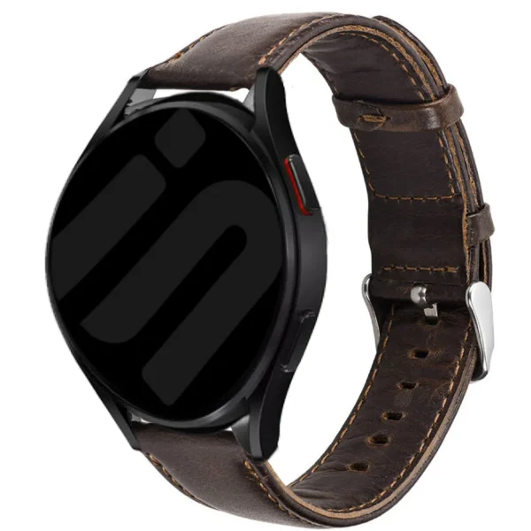 Amazfit Bip Max leren bandje (donkerbruin) - 51Dnspod | Smaakvolle damp – Verzendkosten vrij vanaf 40€