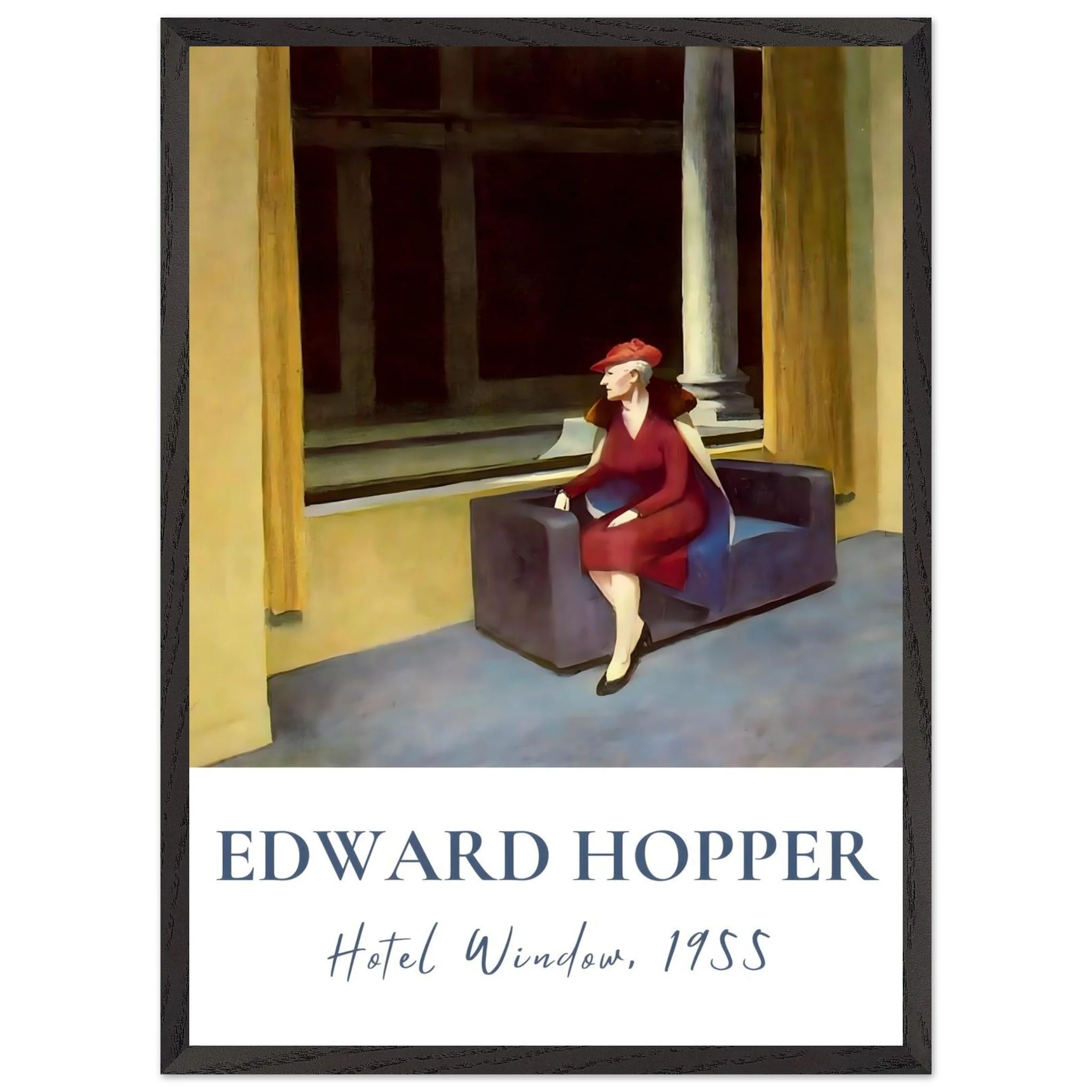 Artfulprints Poster met Lijst Edward Hopper - Hotel window - 50x70 cm - Meerkleurig - 51Dnspod | Smaakvolle damp – Verzendkosten vrij vanaf 40€ Artfulprints Poster met Lijst Edward Hopper - Hotel window - 50x70 cm - Meerkleurig - 51Dnspod | Smaakvolle damp – Verzendkosten vrij vanaf 40€