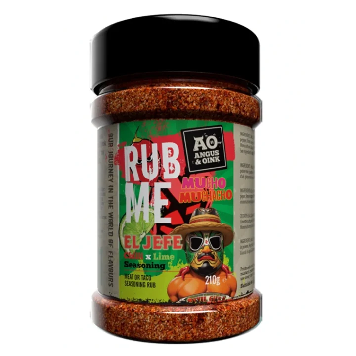 Angus&Oink (Rub Me) El Jefe Chilli x Lime Seasoning 210 gram - 51Dnspod | Smaakvolle damp – Verzendkosten vrij vanaf 40€ Angus&Oink (Rub Me) El Jefe Chilli x Lime Seasoning 210 gram - 51Dnspod | Smaakvolle damp – Verzendkosten vrij vanaf 40€
