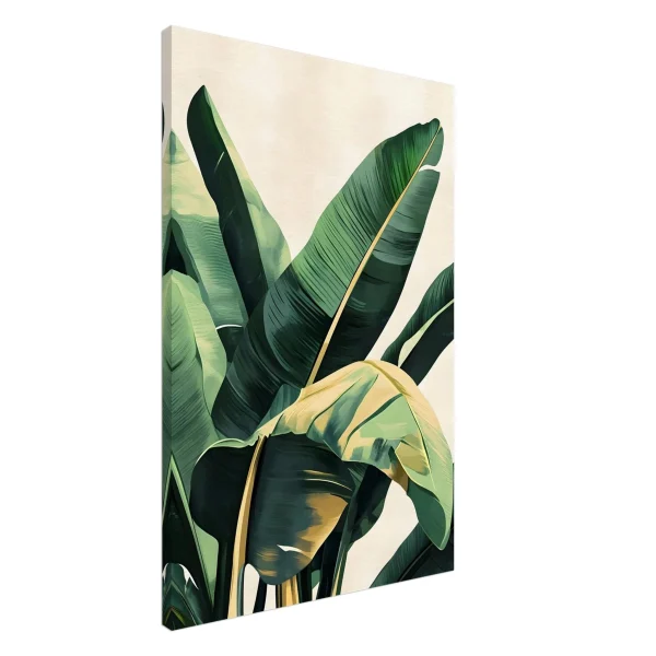 Artfulprints Canvas Tropical green leaves canvas - 60x90 cm - Groen - 51Dnspod | Smaakvolle damp – Verzendkosten vrij vanaf 40€