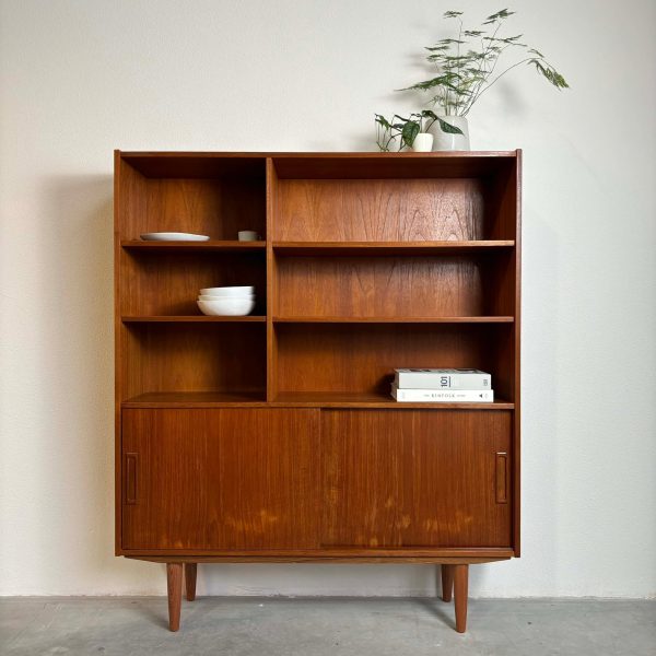 Boekenkast schuifdeurtjes teak - 51Dnspod | Smaakvolle damp – Verzendkosten vrij vanaf 40€
