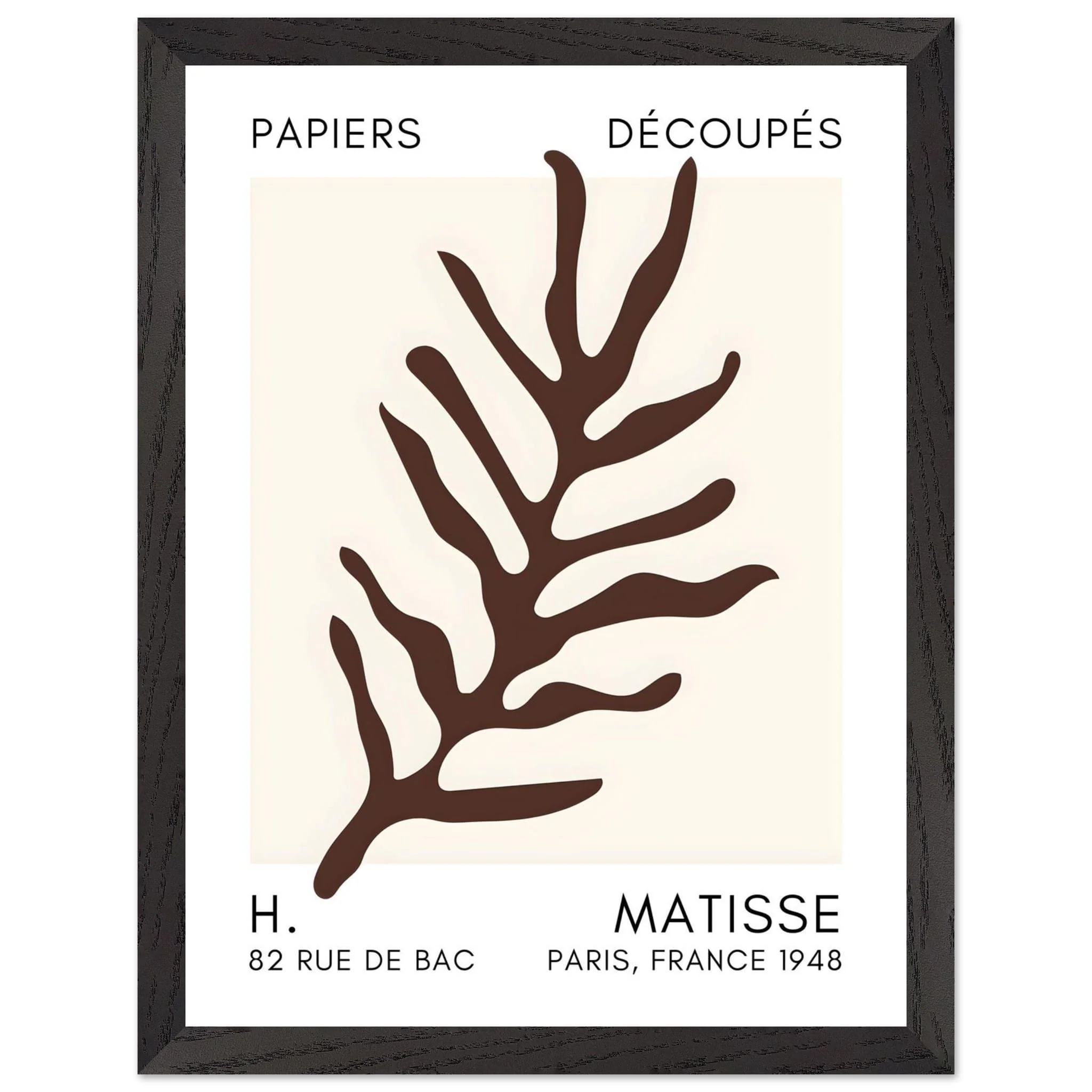 Artfulprints Poster met Lijst Matisse – Ocean flora brown - 30x40 cm - Bruin - 51Dnspod | Smaakvolle damp – Verzendkosten vrij vanaf 40€ Artfulprints Poster met Lijst Matisse – Ocean flora brown - 30x40 cm - Bruin - 51Dnspod | Smaakvolle damp – Verzendkosten vrij vanaf 40€