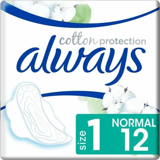 Always Maandverband Bio Cotton Protection Ultra Normal met Vleugels 12 stuks - Verpakking beschadigd - 51Dnspod | Smaakvolle damp – Verzendkosten vrij vanaf 40€