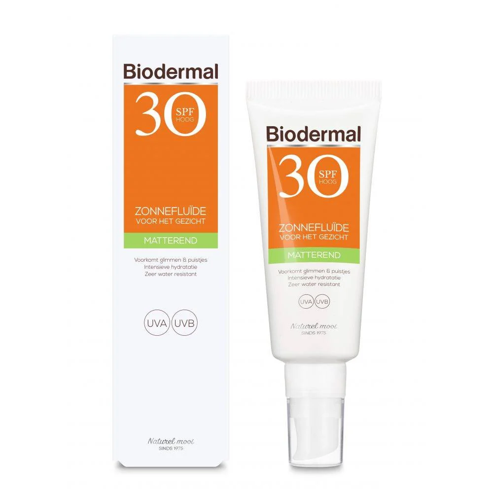 Biodermal Zonnefluide SPF 30 50 ml - Verpakking beschadigd - 51Dnspod | Smaakvolle damp – Verzendkosten vrij vanaf 40€ Biodermal Zonnefluide SPF 30 50 ml - Verpakking beschadigd - 51Dnspod | Smaakvolle damp – Verzendkosten vrij vanaf 40€