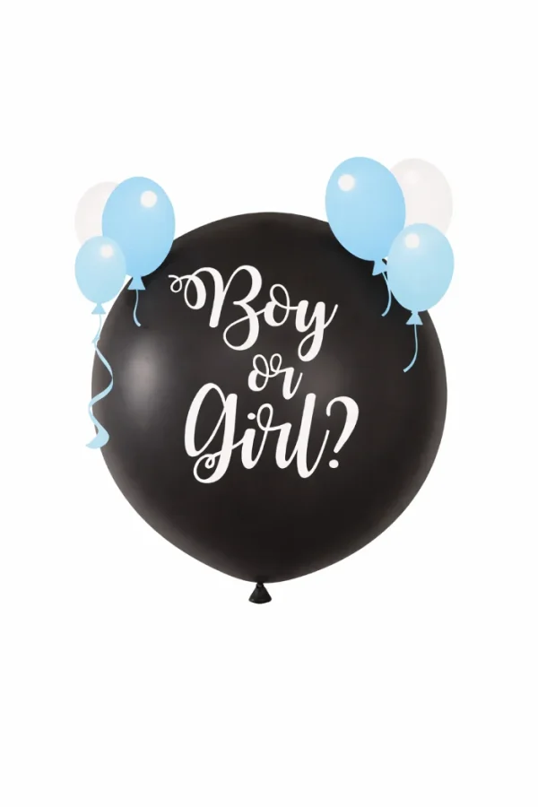 Ballon gender reveal jongen - 90 cm - 51Dnspod | Smaakvolle damp – Verzendkosten vrij vanaf 40€