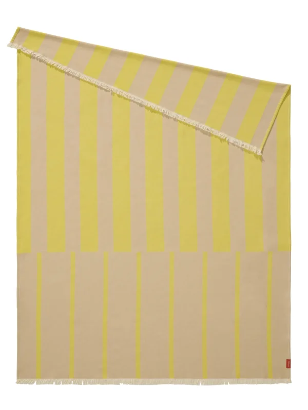benuta katoenen deken Reed - geel - 130x170 cm - 51Dnspod | Smaakvolle damp – Verzendkosten vrij vanaf 40€