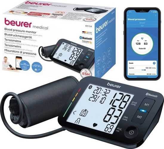 Beurer BM 54 Bluetooth Bloeddrukmeter bovenarm - Smart - XL Display - Manchet tot 44 cm - 51Dnspod | Smaakvolle damp – Verzendkosten vrij vanaf 40€ Beurer BM 54 Bluetooth Bloeddrukmeter bovenarm - Smart - XL Display - Manchet tot 44 cm - 51Dnspod | Smaakvolle damp – Verzendkosten vrij vanaf 40€