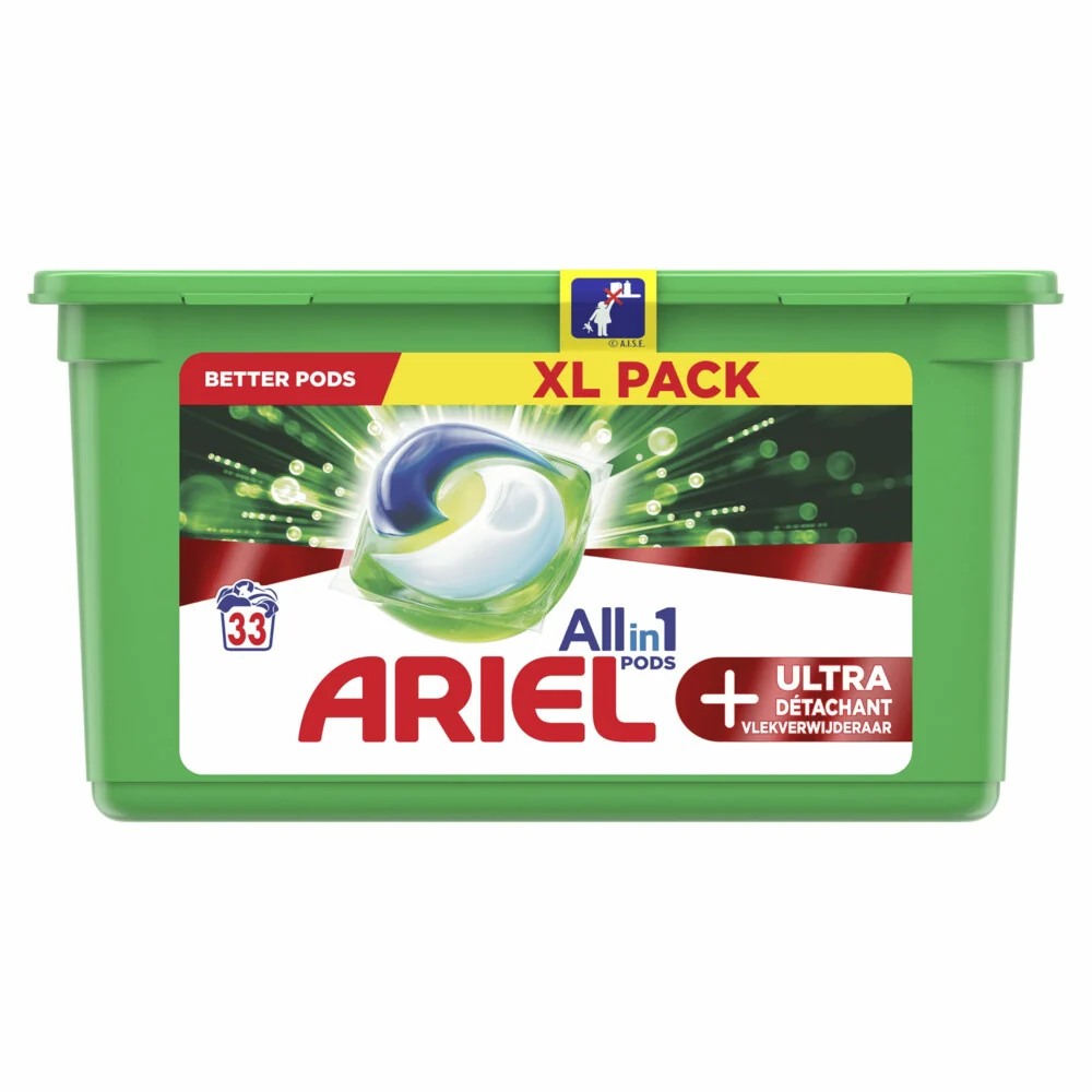 Ariel Wasmiddel Allin1 Pods+ Ultra Vlekverwijderaar - 33 stuks - 51Dnspod | Smaakvolle damp – Verzendkosten vrij vanaf 40€ Ariel Wasmiddel Allin1 Pods+ Ultra Vlekverwijderaar - 33 stuks - 51Dnspod | Smaakvolle damp – Verzendkosten vrij vanaf 40€