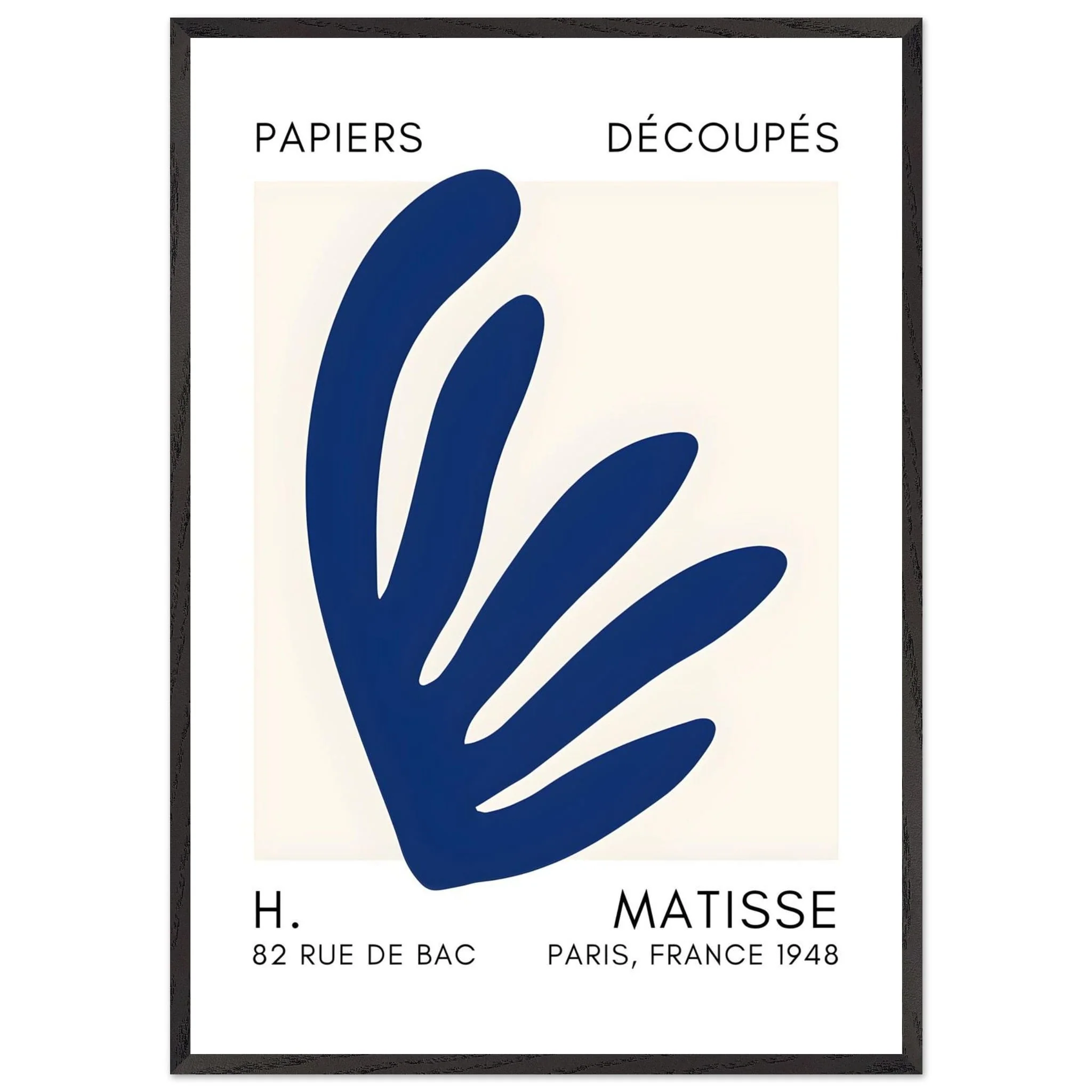 Artfulprints Poster met Lijst Matisse – Aquatic impression navy blue II - 70x100 cm - Blauw - 51Dnspod | Smaakvolle damp – Verzendkosten vrij vanaf 40€ Artfulprints Poster met Lijst Matisse – Aquatic impression navy blue II - 70x100 cm - Blauw - 51Dnspod | Smaakvolle damp – Verzendkosten vrij vanaf 40€