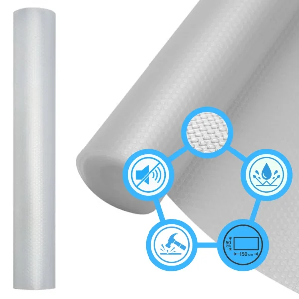 Antislipmat transparant 150x50 cm - Keukenlade beschermer - Mat voor bescherming - Antislip Lade - Anti slip mat badkamer - 51Dnspod | Smaakvolle damp – Verzendkosten vrij vanaf 40€