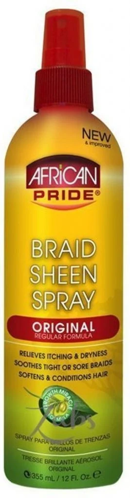 African Pride Brain Sheen Spray 355 Ml - 51Dnspod | Smaakvolle damp – Verzendkosten vrij vanaf 40€