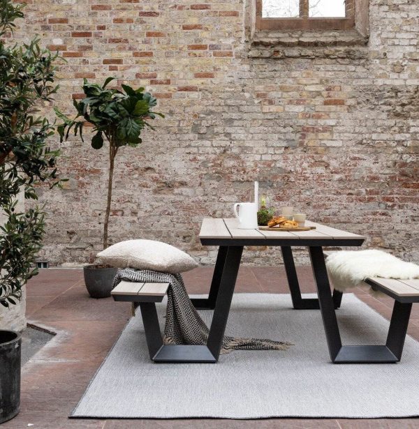 Buitenkleed Mono - Grijs/Wit - Dubbelzijdig - EVA Interior - 51Dnspod | Smaakvolle damp – Verzendkosten vrij vanaf 40€