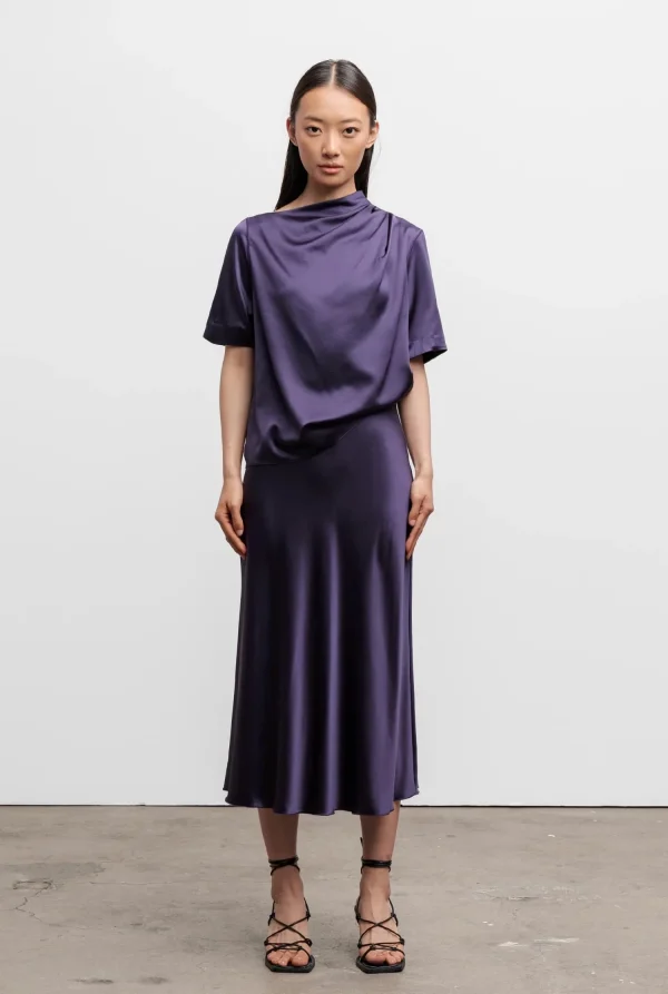 Ahlvar Gallery Lima Satin Tee Plum - 51Dnspod | Smaakvolle damp – Verzendkosten vrij vanaf 40€