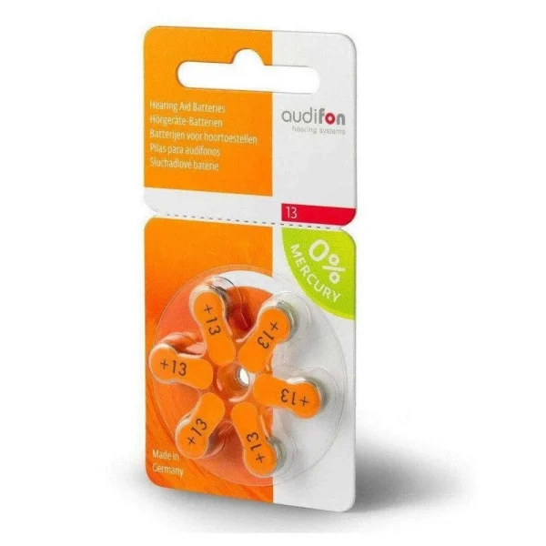Audifon P13 hoortoestelbatterij oranje voordeelpakket, 60 stuks (KV) - 51Dnspod | Smaakvolle damp – Verzendkosten vrij vanaf 40€