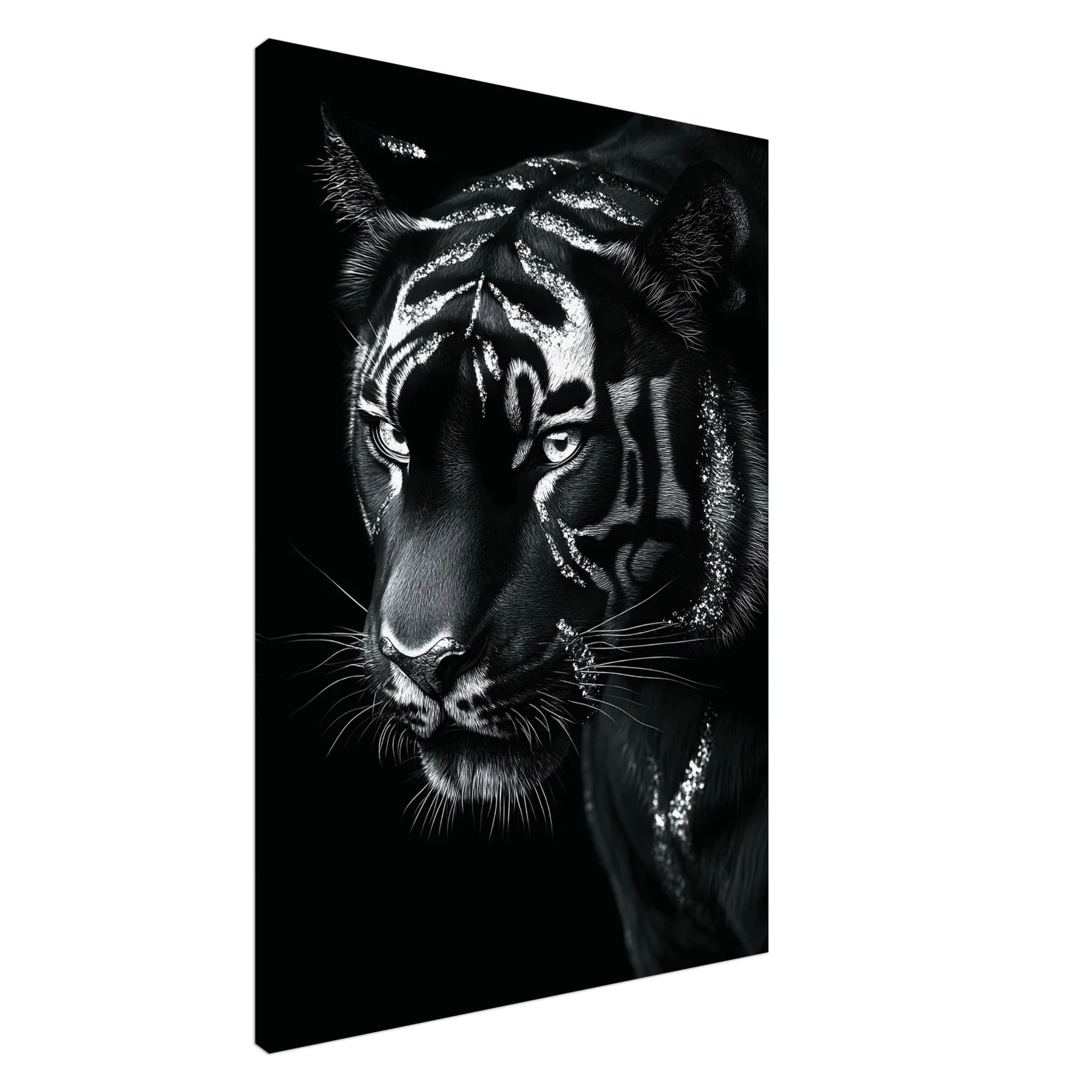 Artfulprints Canvas Tiger portrait canvas - 80x120 cm - Zwart / Wit - 51Dnspod | Smaakvolle damp – Verzendkosten vrij vanaf 40€ Artfulprints Canvas Tiger portrait canvas - 80x120 cm - Zwart / Wit - 51Dnspod | Smaakvolle damp – Verzendkosten vrij vanaf 40€