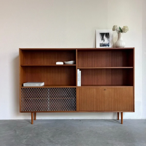 Boekenkast XL glazen deurtjes - 51Dnspod | Smaakvolle damp – Verzendkosten vrij vanaf 40€