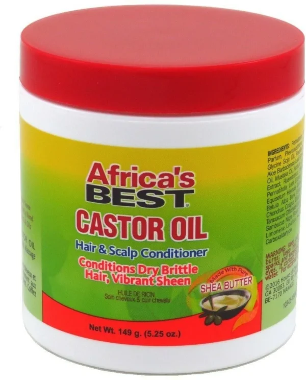 Africa's Best Castor Oil Hair & Scalp Conditioner - 149gr - 51Dnspod | Smaakvolle damp – Verzendkosten vrij vanaf 40€