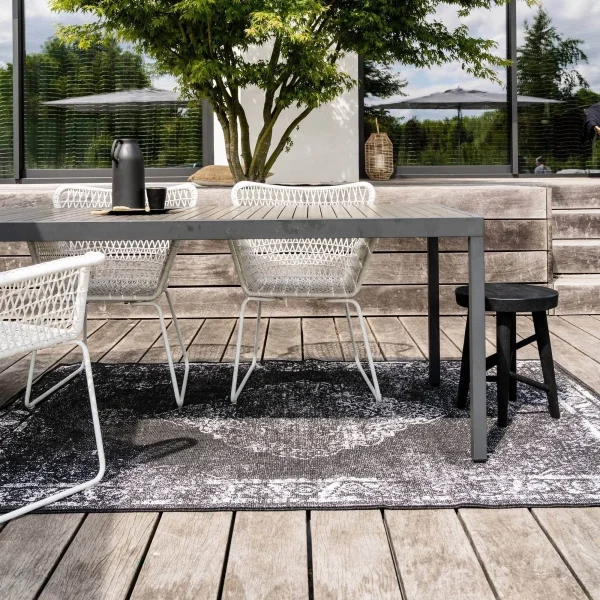Buiten vloerkleed Sage - Zwart - dubbelzijdig - EVA Interior - 51Dnspod | Smaakvolle damp – Verzendkosten vrij vanaf 40€