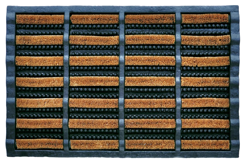 Borstelmat kokos + rubber 40 x 60 cm - 51Dnspod | Smaakvolle damp – Verzendkosten vrij vanaf 40€ Borstelmat kokos + rubber 40 x 60 cm - 51Dnspod | Smaakvolle damp – Verzendkosten vrij vanaf 40€