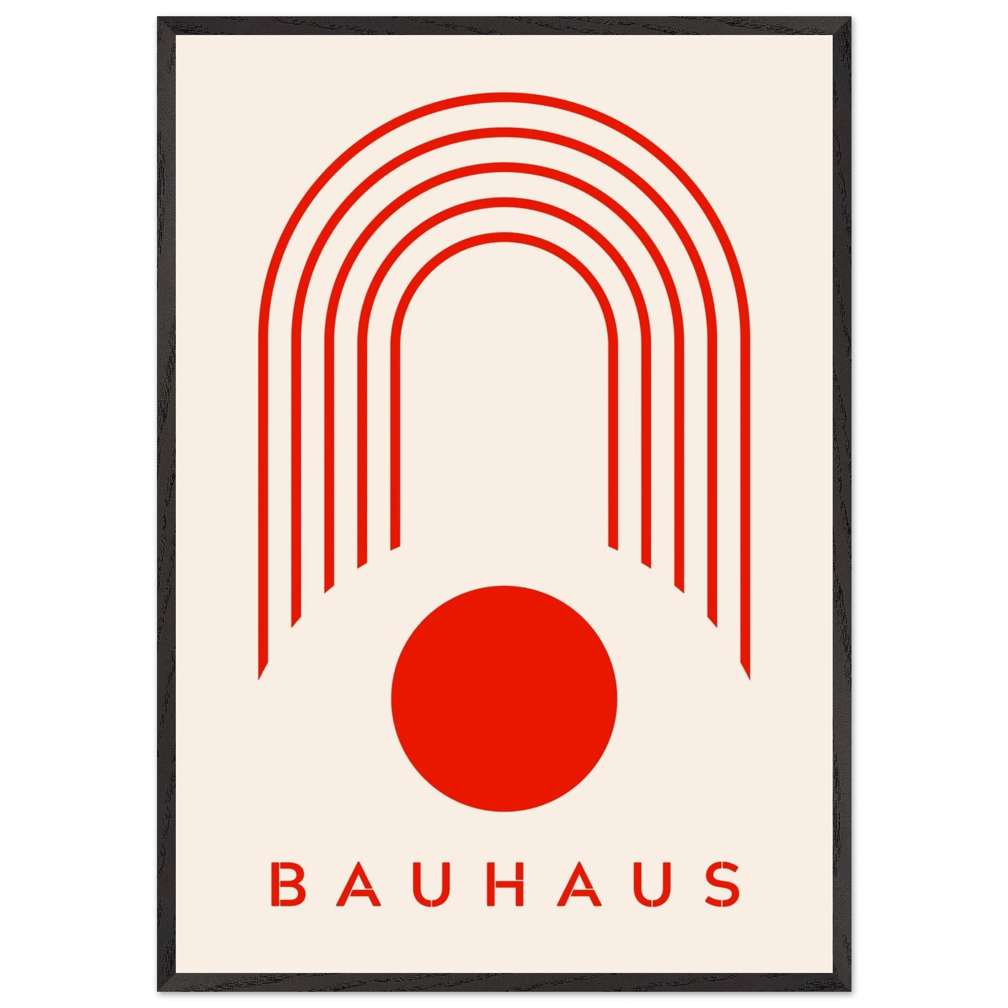 Artfulprints Poster met Lijst Bauhaus - Red arches - 70x100 cm - Rood - 51Dnspod | Smaakvolle damp – Verzendkosten vrij vanaf 40€ Artfulprints Poster met Lijst Bauhaus - Red arches - 70x100 cm - Rood - 51Dnspod | Smaakvolle damp – Verzendkosten vrij vanaf 40€