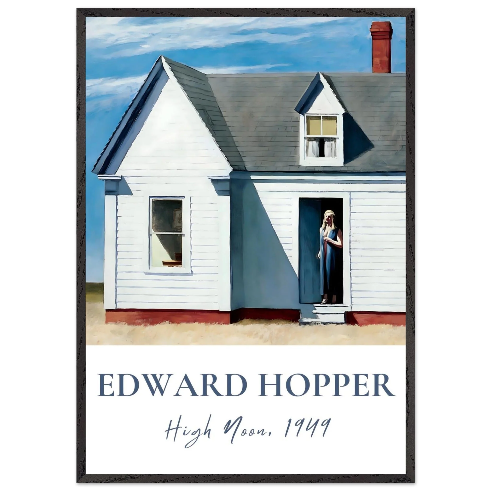 Artfulprints Poster met Lijst Edward Hopper - High noon - 70x100 cm - Blauw - 51Dnspod | Smaakvolle damp – Verzendkosten vrij vanaf 40€ Artfulprints Poster met Lijst Edward Hopper - High noon - 70x100 cm - Blauw - 51Dnspod | Smaakvolle damp – Verzendkosten vrij vanaf 40€
