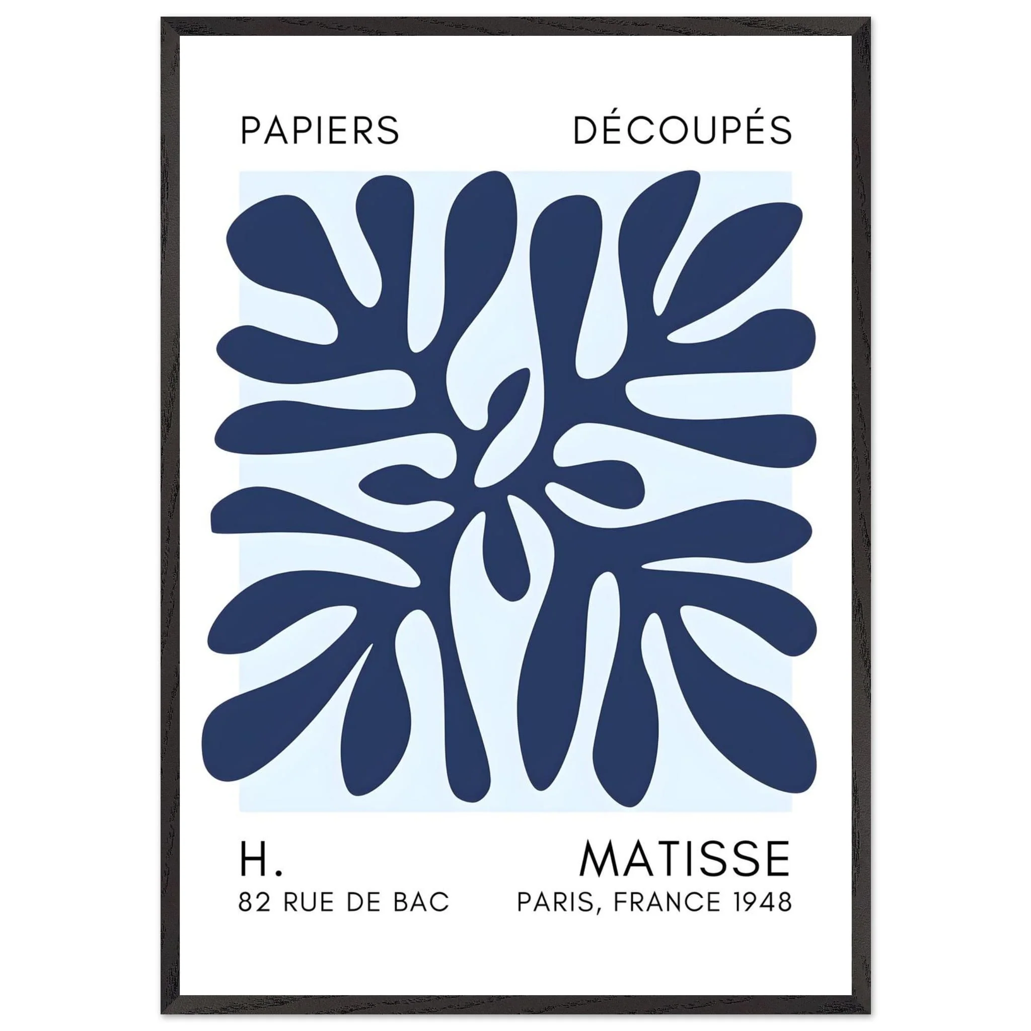 Artfulprints Poster met Lijst Matisse - Deep ocean navy blue I - 70x100 cm - Blauw - 51Dnspod | Smaakvolle damp – Verzendkosten vrij vanaf 40€ Artfulprints Poster met Lijst Matisse - Deep ocean navy blue I - 70x100 cm - Blauw - 51Dnspod | Smaakvolle damp – Verzendkosten vrij vanaf 40€