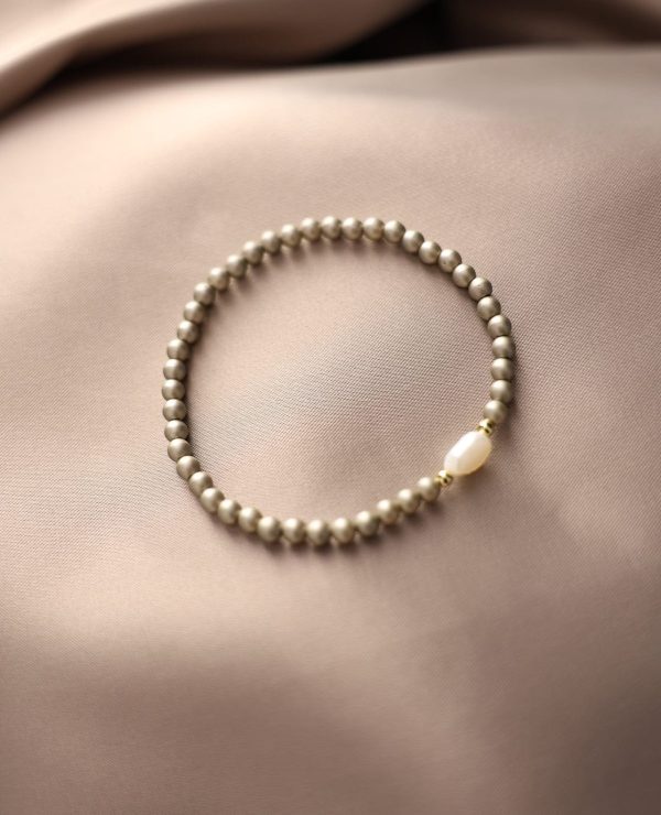 Bracelet Pearl | Warm Grey - 51Dnspod | Smaakvolle damp – Verzendkosten vrij vanaf 40€