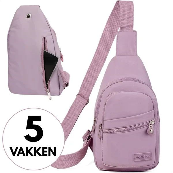 Boncy® Crossbody Schoudertas | Roze - 51Dnspod | Smaakvolle damp – Verzendkosten vrij vanaf 40€