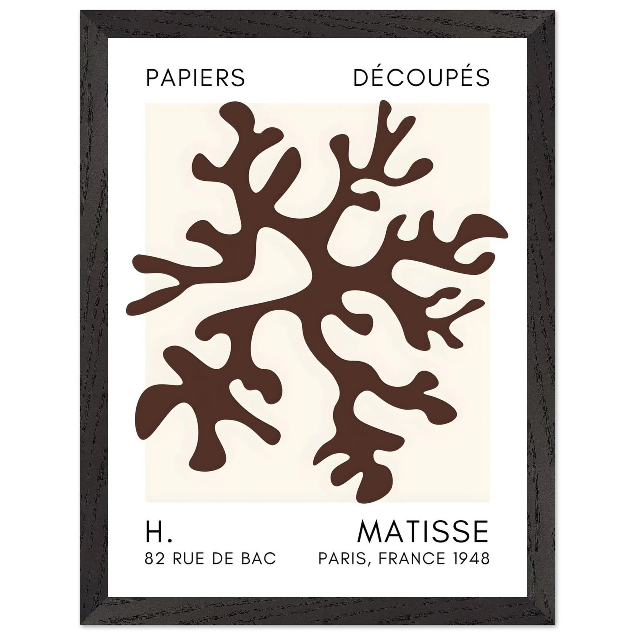 Artfulprints Poster met Lijst Matisse – Dreamy coral flower brown - 30x40 cm - Bruin - 51Dnspod | Smaakvolle damp – Verzendkosten vrij vanaf 40€ Artfulprints Poster met Lijst Matisse – Dreamy coral flower brown - 30x40 cm - Bruin - 51Dnspod | Smaakvolle damp – Verzendkosten vrij vanaf 40€