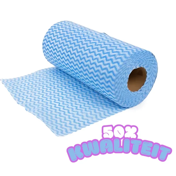 Benson 50x Reinigingsdoekjes / schoonmaakdoekjes op rol - Blauw - 51Dnspod | Smaakvolle damp – Verzendkosten vrij vanaf 40€