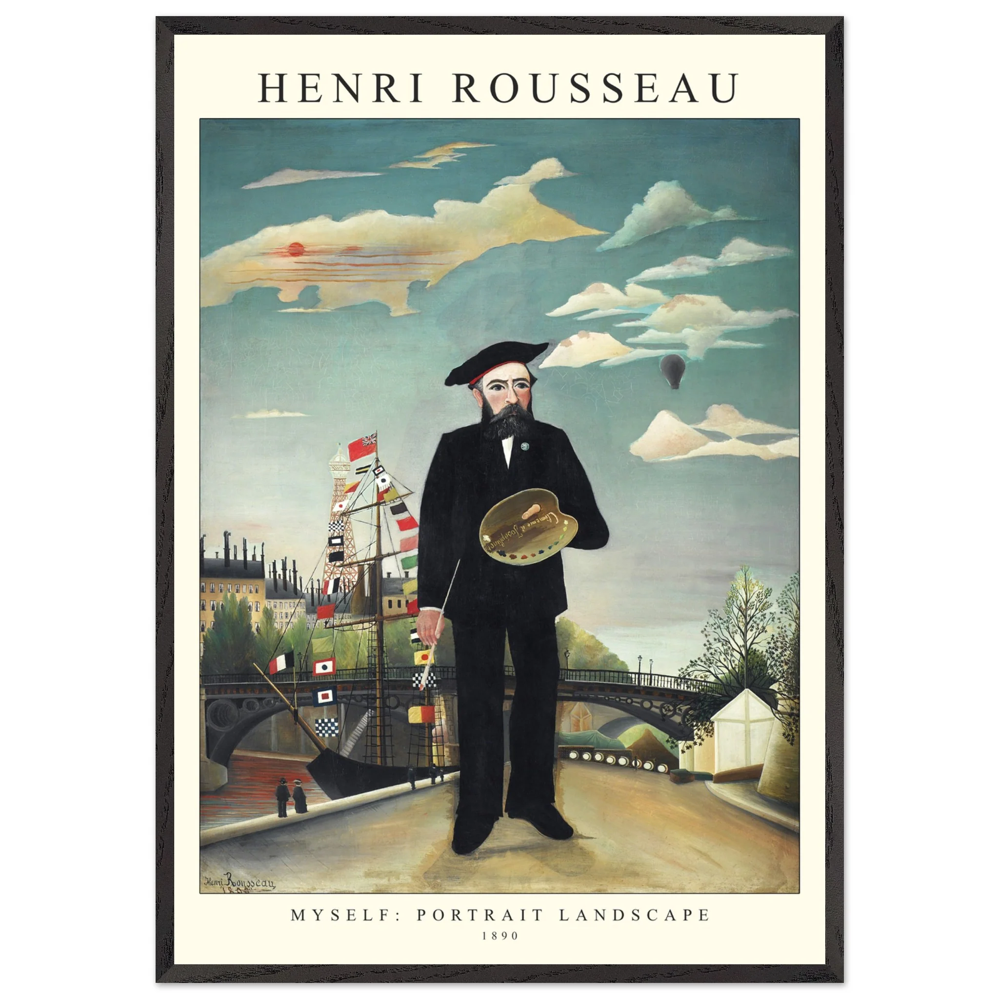 Artfulprints Poster met Lijst Henri Rousseau - Portrait landscape - 70x100 cm - Blauw - 51Dnspod | Smaakvolle damp – Verzendkosten vrij vanaf 40€ Artfulprints Poster met Lijst Henri Rousseau - Portrait landscape - 70x100 cm - Blauw - 51Dnspod | Smaakvolle damp – Verzendkosten vrij vanaf 40€