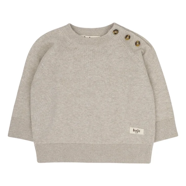 Baje Studio - knitted sweater Oto - taupe cafe - 51Dnspod | Smaakvolle damp – Verzendkosten vrij vanaf 40€