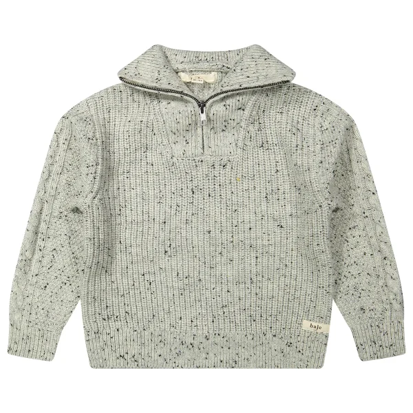 Baje Studio - knitted sweater Lenn - grey steel multicolor - 51Dnspod | Smaakvolle damp – Verzendkosten vrij vanaf 40€