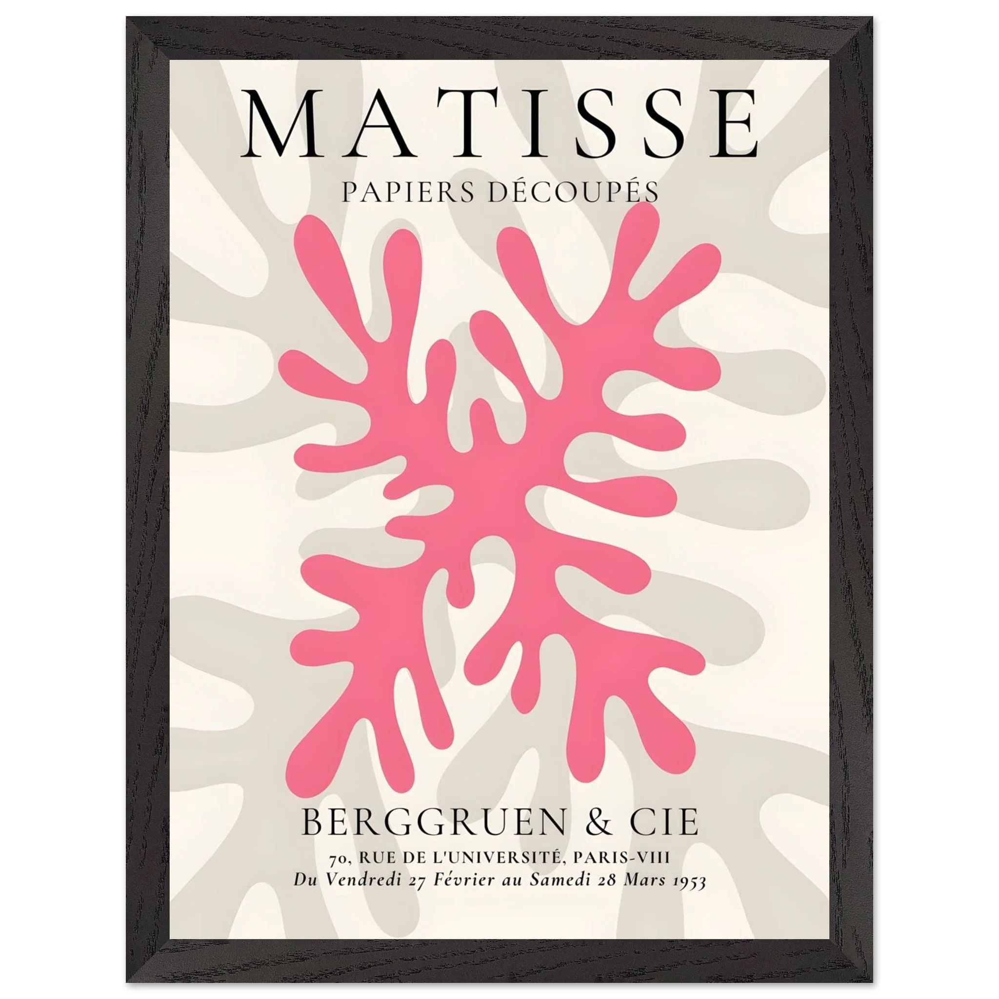 Artfulprints Poster met Lijst Matisse – Pink coral - 30x40 cm - Roze - 51Dnspod | Smaakvolle damp – Verzendkosten vrij vanaf 40€ Artfulprints Poster met Lijst Matisse – Pink coral - 30x40 cm - Roze - 51Dnspod | Smaakvolle damp – Verzendkosten vrij vanaf 40€