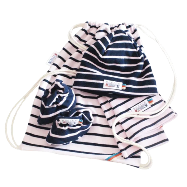 Breton geboortegeschenk Pink-Navy - 51Dnspod | Smaakvolle damp – Verzendkosten vrij vanaf 40€