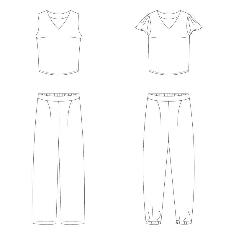 Bel'Etoile - Nia top/broek dames (papieren patroon) - 51Dnspod | Smaakvolle damp – Verzendkosten vrij vanaf 40€ Bel'Etoile - Nia top/broek dames (papieren patroon) - 51Dnspod | Smaakvolle damp – Verzendkosten vrij vanaf 40€