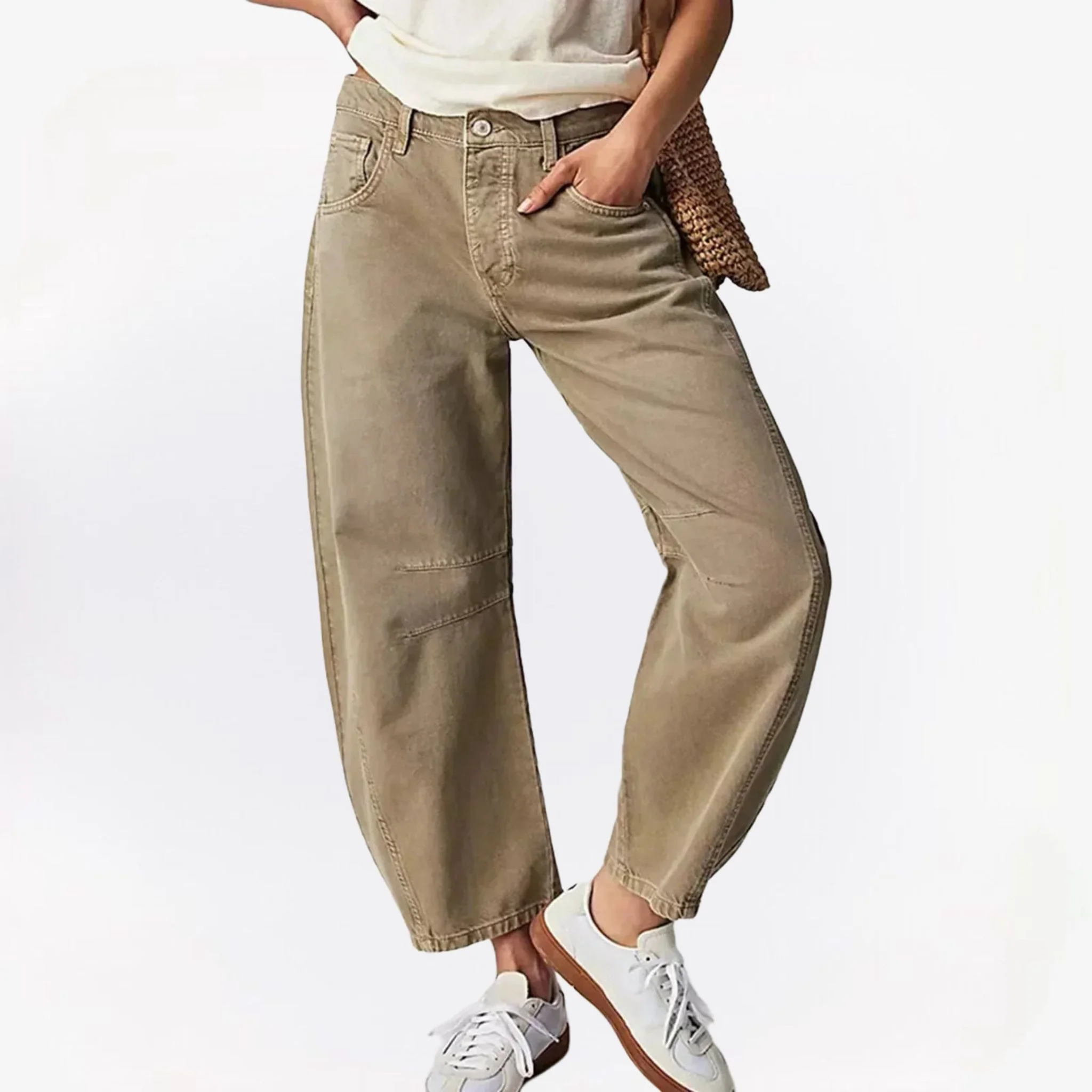 Alinda - Broek dames baggy - 51Dnspod | Smaakvolle damp – Verzendkosten vrij vanaf 40€ Alinda - Broek dames baggy - 51Dnspod | Smaakvolle damp – Verzendkosten vrij vanaf 40€