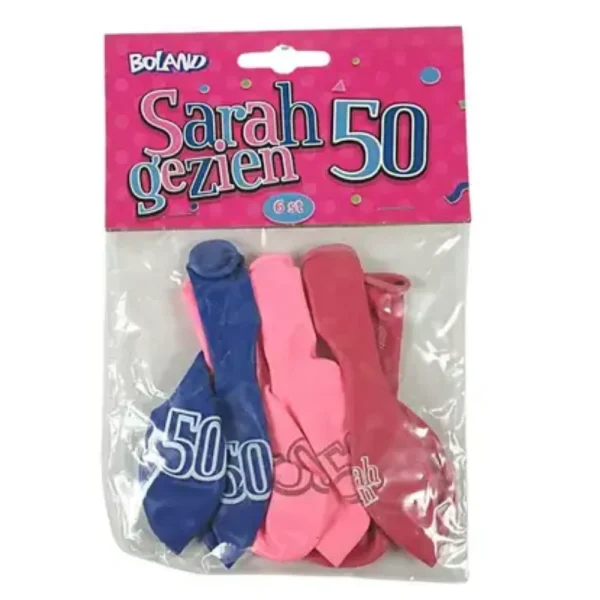 Ballonnen Sarah gezien - 6 stuks - 25cm - 51Dnspod | Smaakvolle damp – Verzendkosten vrij vanaf 40€