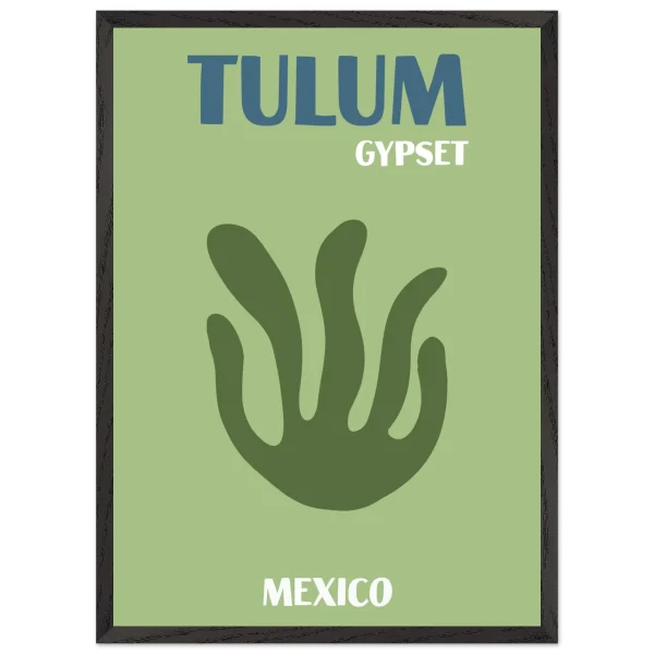 Artfulprints Poster met Lijst Mexico - Tulum Gypset - 50x70 cm - Groen - 51Dnspod | Smaakvolle damp – Verzendkosten vrij vanaf 40€