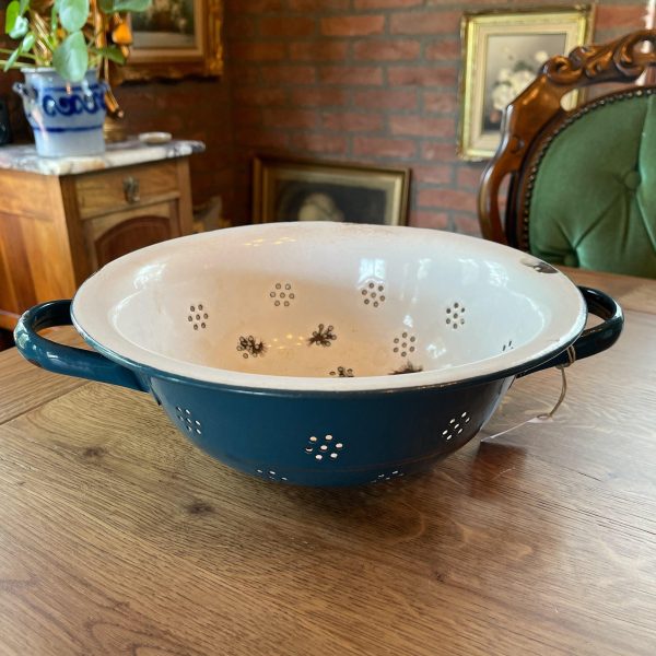Blauwe emaille vergiet - 51Dnspod | Smaakvolle damp – Verzendkosten vrij vanaf 40€