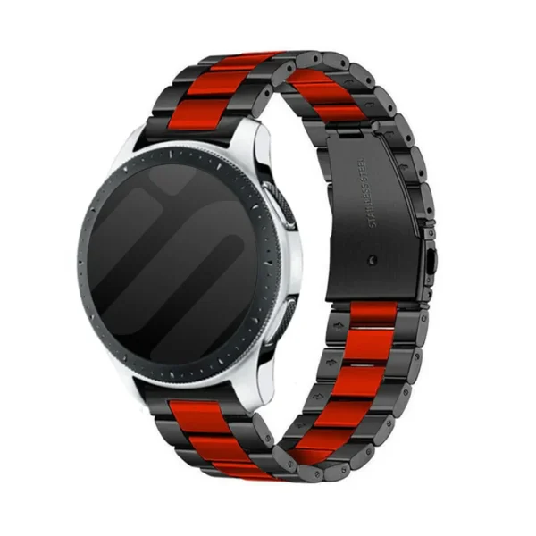 Amazfit Balance 3 stalen band (zwart/rood) - 51Dnspod | Smaakvolle damp – Verzendkosten vrij vanaf 40€