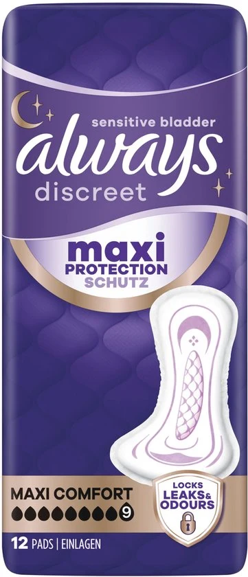 Always Discreet Verband Urineverlies Maxi Comfort - Dag en Nacht - Absorptie 9 - 12 Stuks - 51Dnspod | Smaakvolle damp – Verzendkosten vrij vanaf 40€ Always Discreet Verband Urineverlies Maxi Comfort - Dag en Nacht - Absorptie 9 - 12 Stuks - 51Dnspod | Smaakvolle damp – Verzendkosten vrij vanaf 40€