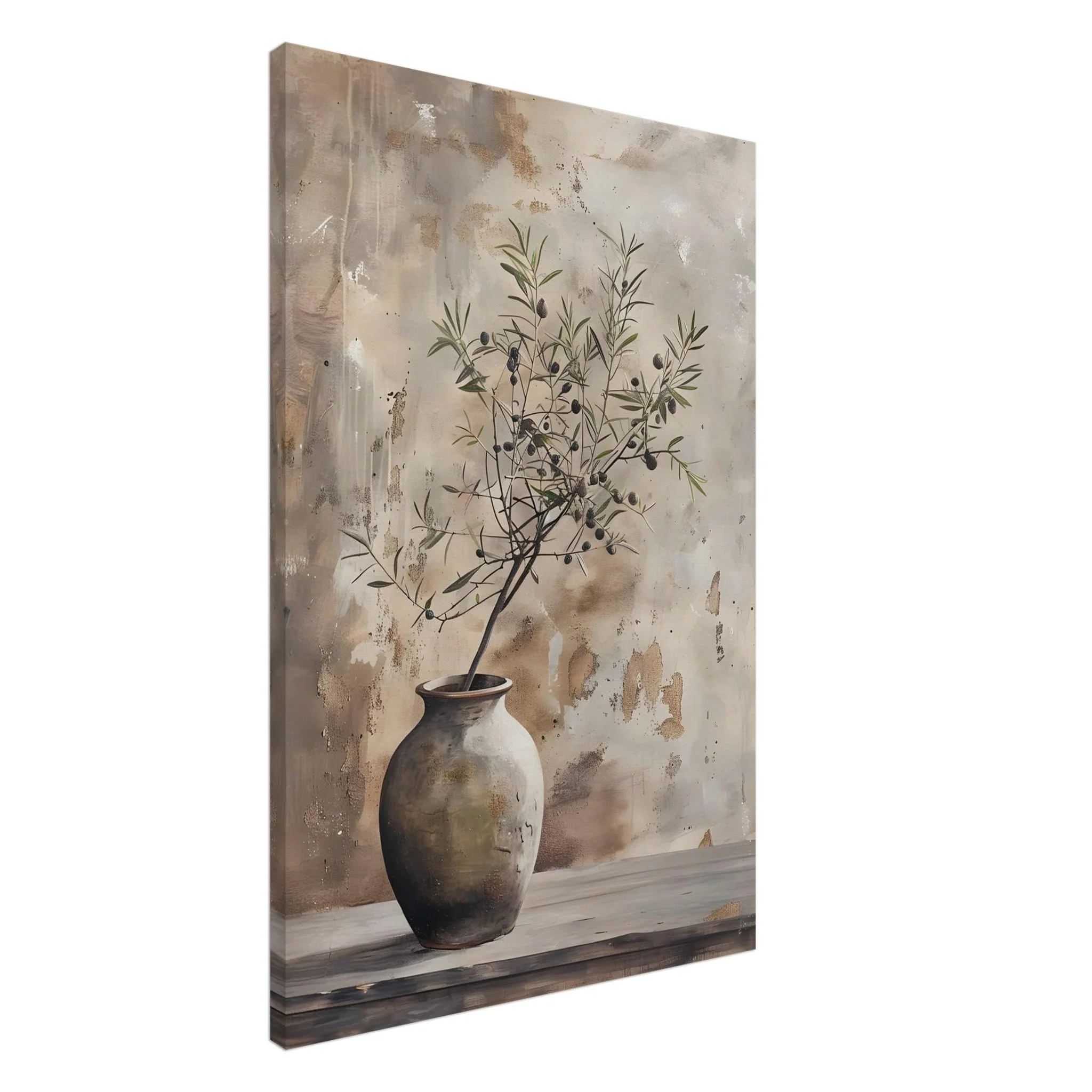 Artfulprints Canvas Rustic olive vase canvas - 60x90 cm - beige - 51Dnspod | Smaakvolle damp – Verzendkosten vrij vanaf 40€ Artfulprints Canvas Rustic olive vase canvas - 60x90 cm - beige - 51Dnspod | Smaakvolle damp – Verzendkosten vrij vanaf 40€