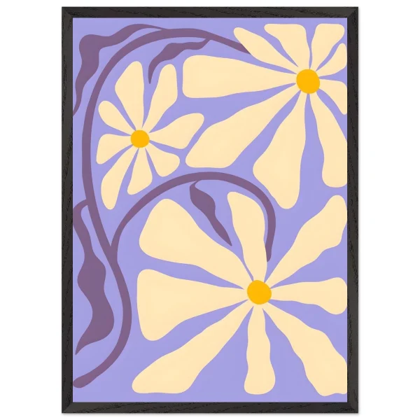Artfulprints Poster met Lijst Matisse – Essence of bloom - 50x70 cm - Paars - 51Dnspod | Smaakvolle damp – Verzendkosten vrij vanaf 40€